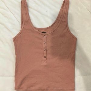 Wild Fable Pink/Tan Tank Top